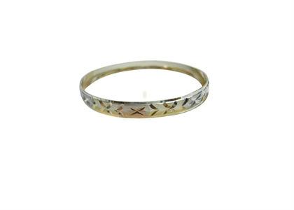 3 Tone Plated | Diamond Cut Bangles